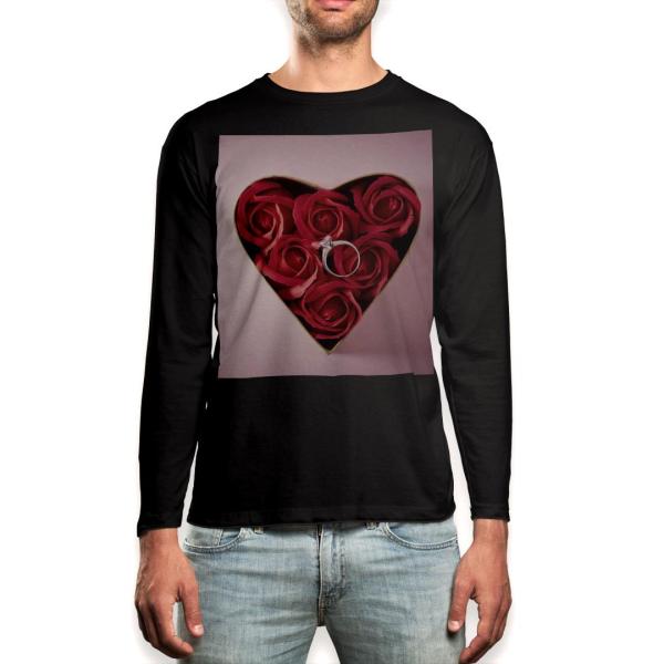 O TVc Y  ubN fUC XS S M L XL 2XL T eB[Vc  black T shirt long sleeve  ʐ^@n[g@ԁ@t[@KN 008865