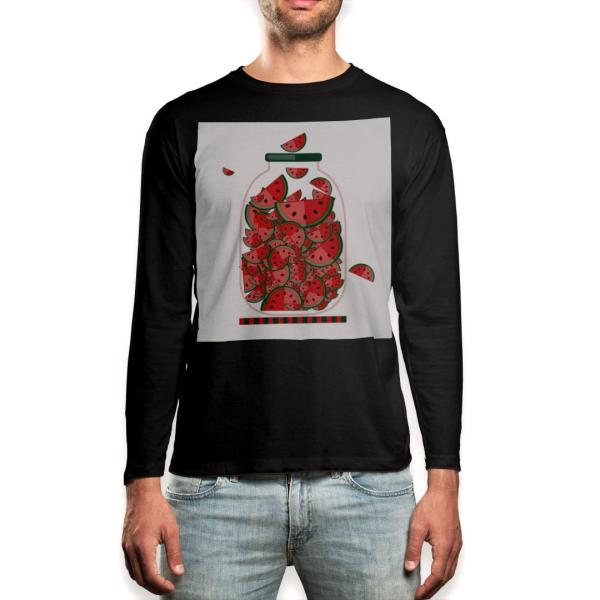 O TVc Y  ubN fUC XS S M L XL 2XL T eB[Vc  black T shirt long sleeve  ʕ@ԁ@XCJ 009177