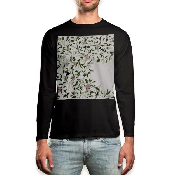 O TVc Y  ubN fUC XS S M L XL 2XL T eB[Vc  black T shirt long sleeve  ԁ@t[@Vv 009193