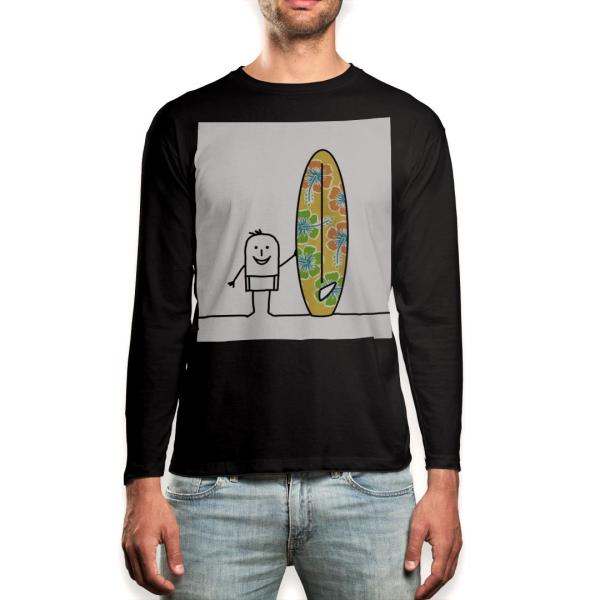 �����O T�V���c �����Y ���� �u���b�N �f�U�C�� XS S M L XL 2XL ����T �e�B�[�V���c �� black T shirt long sleeve  �L�����N�^�[�@�C�@�T�[�t�B�� 009235