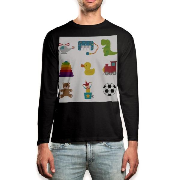 O TVc Y  ubN fUC XS S M L XL 2XL T eB[Vc  black T shirt long sleeve  @蕨@ǂ 009655