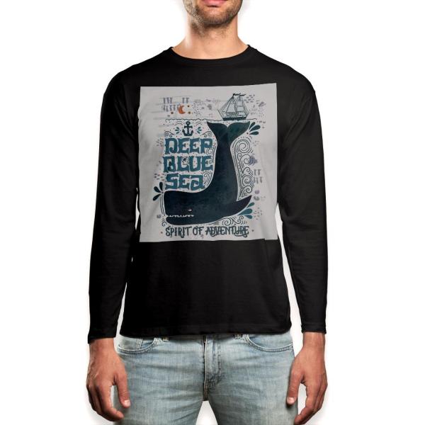 O TVc Y  ubN fUC XS S M L XL 2XL T eB[Vc  black T shirt long sleeve  p@@C 011912