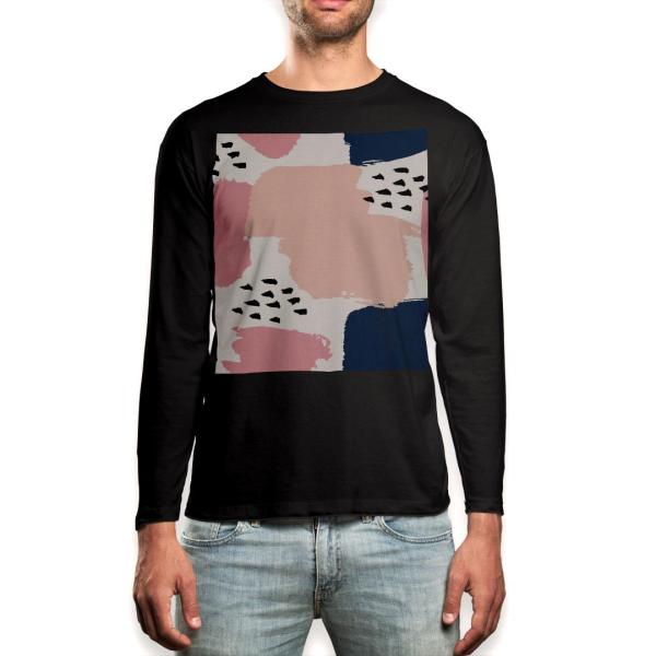 O TVc Y  ubN fUC XS S M L XL 2XL T eB[Vc  black T shirt long sleeve  炭@pXe@CXg 012102