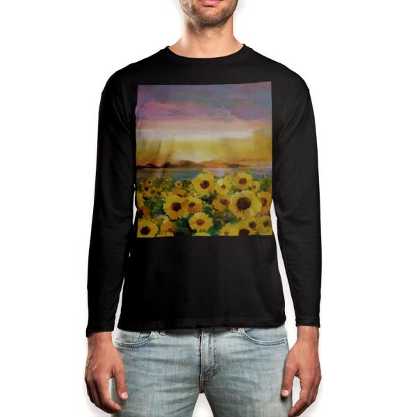 O TVc Y  ubN fUC XS S M L XL 2XL T eB[Vc  black T shirt long sleeve  Ђ܂@G@iF 012156