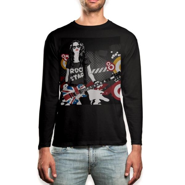 �����O T�V���c �����Y ���� �u���b�N �f�U�C�� XS S M L XL 2XL ����T �e�B�[�V���c �� black T shirt long sleeve  �M�^�[�@���y�@���b�N 014341