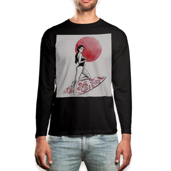 O TVc Y  ubN fUC XS S M L XL 2XL T eB[Vc  black T shirt long sleeve  T[tB@nCrXJX@C 014354