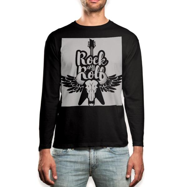�����O T�V���c �����Y ���� �u���b�N �f�U�C�� XS S M L XL 2XL ����T �e�B�[�V���c �� black T shirt long sleeve  ���y�@���b�N�@�M�^�[ 014469