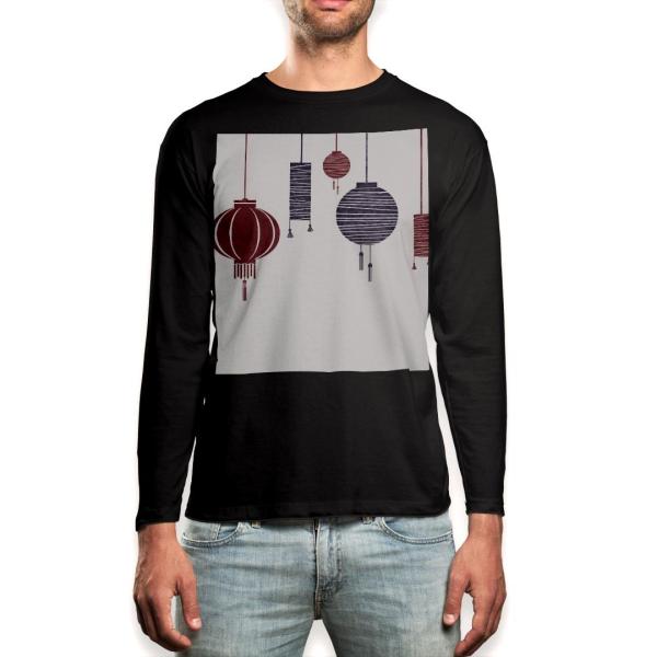 O TVc Y  ubN fUC XS S M L XL 2XL T eB[Vc  black T shirt long sleeve  񓔁@Cg 014689