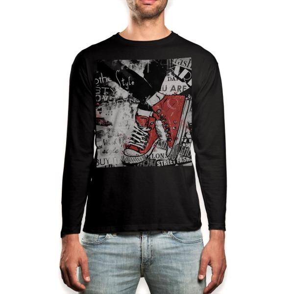 O TVc Y  ubN fUC XS S M L XL 2XL T eB[Vc  black T shirt long sleeve  CXg@C@ԁ@p 014972