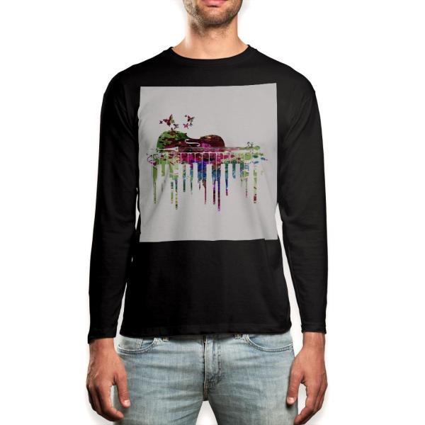�����O T�V���c �����Y ���� �u���b�N �f�U�C�� XS S M L XL 2XL ����T �e�B�[�V���c �� black T shirt long sleeve  �M�^�[�@���y�@�J���t�� 015803