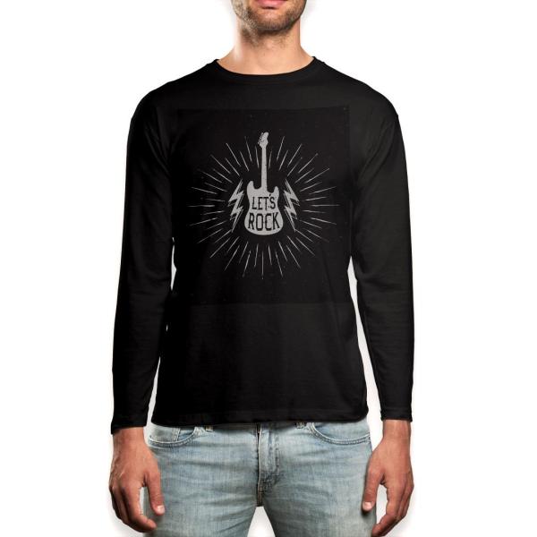 �����O T�V���c �����Y ���� �u���b�N �f�U�C�� XS S M L XL 2XL ����T �e�B�[�V���c �� black T shirt long sleeve  �M�^�[�@���y�@���b�N 016048