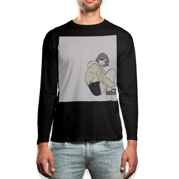 O TVc Y  ubN fUC XS S M L XL 2XL T eB[Vc  black T shirt long sleeve  ̎q@CXg 016299