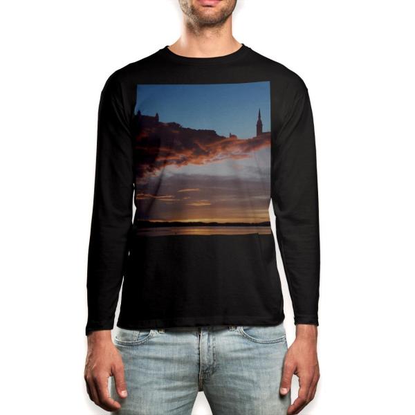 O TVc Y  ubN fUC XS S M L XL 2XL T eB[Vc  black T shirt long sleeve  i@_ 016397