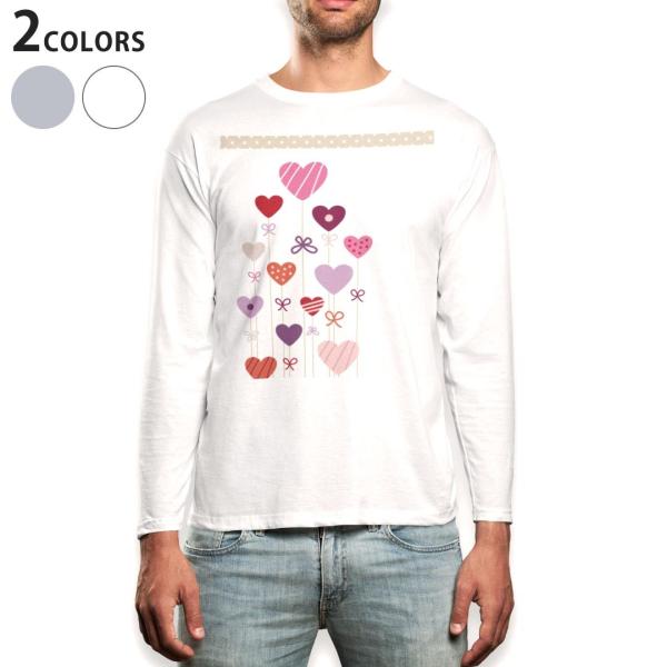 �����OT�V���c �����Y ���� �z���C�g �O���[ XS S M L XL 2XL T�V���c �e�B�[�V���c T shirt long sleeve  �n�[�g�@���D�@���� 005245