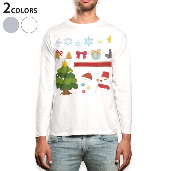 �����OT�V���c �����Y ���� �z���C�g �O���[ XS S M L XL 2XL T�V���c �e�B�[�V���c T shirt long sleeve  �N���X�}�X�@�X�m�[�}���@�~ 009252