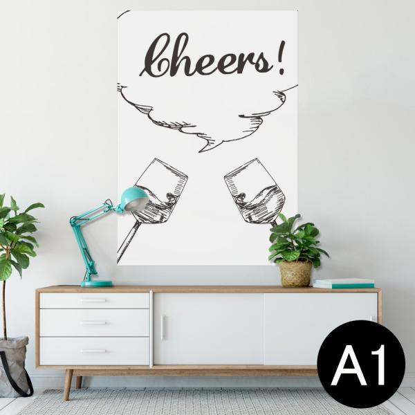 �|�X�^�[ �E�H�[���X�e�b�J�[ �V�[���� 594×841mm A1 �ʐ^ �� �C���e���A ������� wall sticker poster ���C���@�O���X�@�p�� 014691