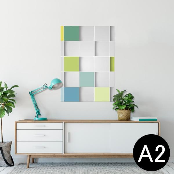 �|�X�^�[ �E�H�[���X�e�b�J�[ �V�[���� 420×594mm A2 �ʐ^ �� �C���e���A ������� wall sticker poster �`�F�b�N�@�^�C�� 000468