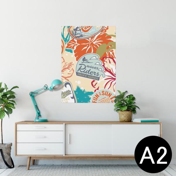 �|�X�^�[ �E�H�[���X�e�b�J�[ �V�[���� 420×594mm A2 �ʐ^ �� �C���e���A ������� wall sticker poster �T�[�t�B���@�C���X�g�@�p�� 002826