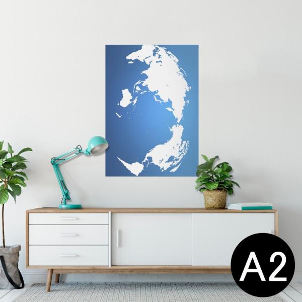 �|�X�^�[ �E�H�[���X�e�b�J�[ �V�[���� 420×594mm A2 �ʐ^ �� �C���e���A ������� wall sticker poster �n�}�@���E 002833
