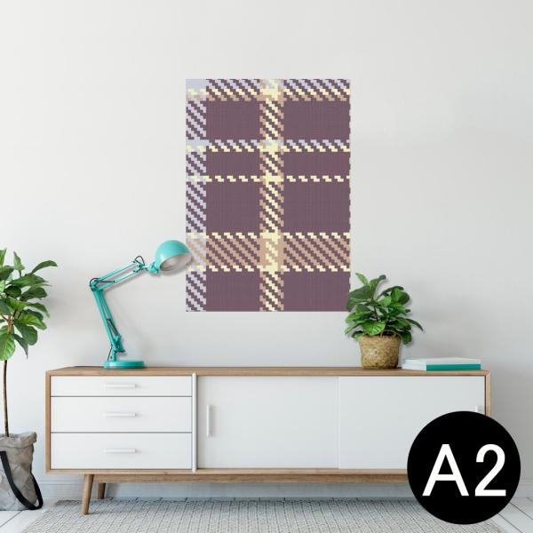 �|�X�^�[ �E�H�[���X�e�b�J�[ �V�[���� 420×594mm A2 �ʐ^ �� �C���e���A ������� wall sticker poster �`�F�b�N�@�u���E���@�I�����W 003811