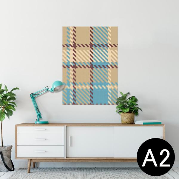 �|�X�^�[ �E�H�[���X�e�b�J�[ �V�[���� 420×594mm A2 �ʐ^ �� �C���e���A ������� wall sticker poster �`�F�b�N�@�u���E���@�� 004077
