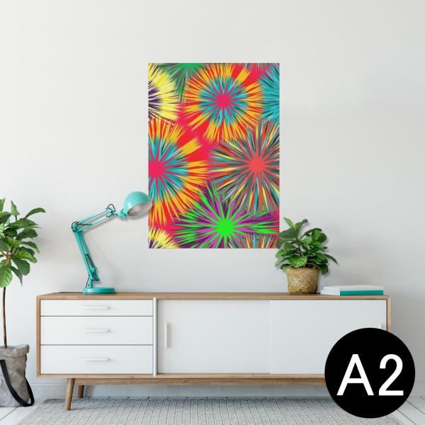 �|�X�^�[ �E�H�[���X�e�b�J�[ �V�[���� 420×594mm A2 �ʐ^ �� �C���e���A ������� wall sticker poster �ԁ@�t�����[�@�J���t�� 004376