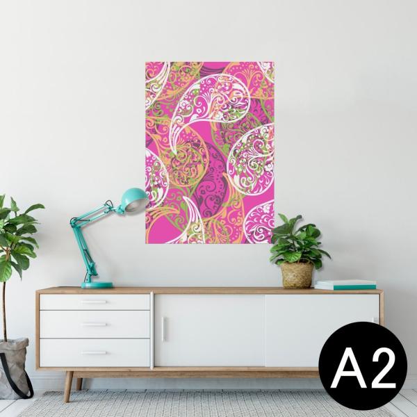 �|�X�^�[ �E�H�[���X�e�b�J�[ �V�[���� 420×594mm A2 �ʐ^ �� �C���e���A ������� wall sticker poster �s���N�@�͗l�@�y�C�Y���[ 005237