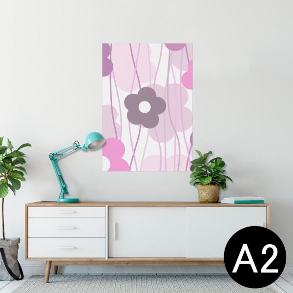 �|�X�^�[ �E�H�[���X�e�b�J�[ �V�[���� 420×594mm A2 �ʐ^ �� �C���e���A ������� wall sticker poster �ԁ@�t�����[�@�͗l 005738
