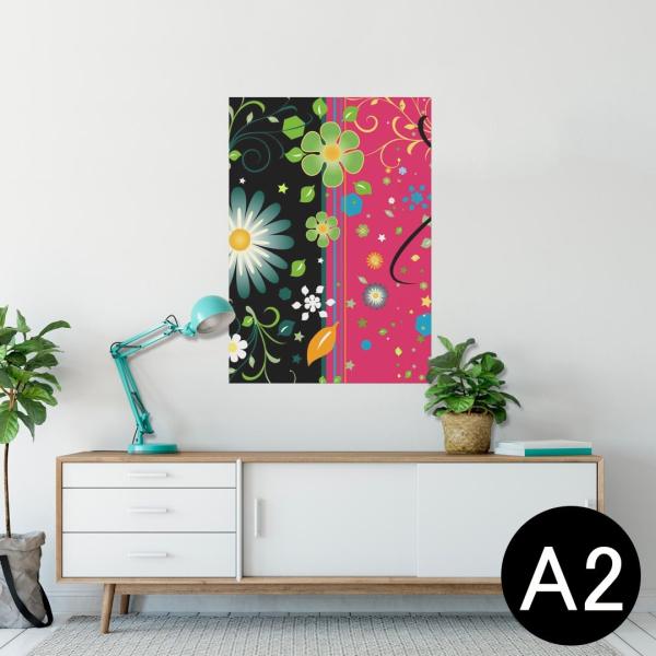 �|�X�^�[ �E�H�[���X�e�b�J�[ �V�[���� 420×594mm A2 �ʐ^ �� �C���e���A ������� wall sticker poster �ԁ@�t�����[�@�ԁ@�� 005821
