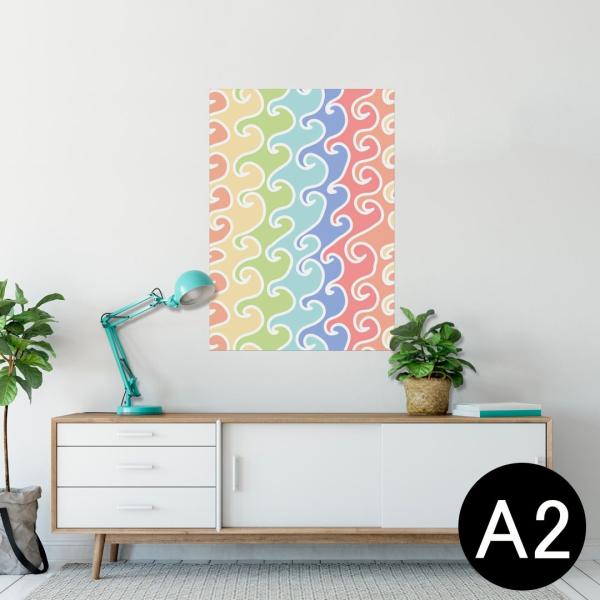 �|�X�^�[ �E�H�[���X�e�b�J�[ �V�[���� 420×594mm A2 �ʐ^ �� �C���e���A ������� wall sticker poster �J���t���@�͗l 005923
