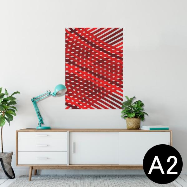 �|�X�^�[ �E�H�[���X�e�b�J�[ �V�[���� 420×594mm A2 �ʐ^ �� �C���e���A ������� wall sticker poster �ԁ@���b�h�@�͗l 006051
