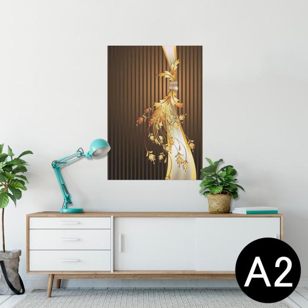 �|�X�^�[ �E�H�[���X�e�b�J�[ �V�[���� 420×594mm A2 �ʐ^ �� �C���e���A ������� wall sticker poster �X�g���C�v�@���F�@�u���E�� 006290