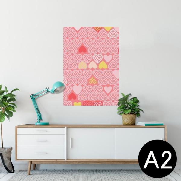 �|�X�^�[ �E�H�[���X�e�b�J�[ �V�[���� 420×594mm A2 �ʐ^ �� �C���e���A ������� wall sticker poster �n�[�g�@�s���N�@�͗l 006387