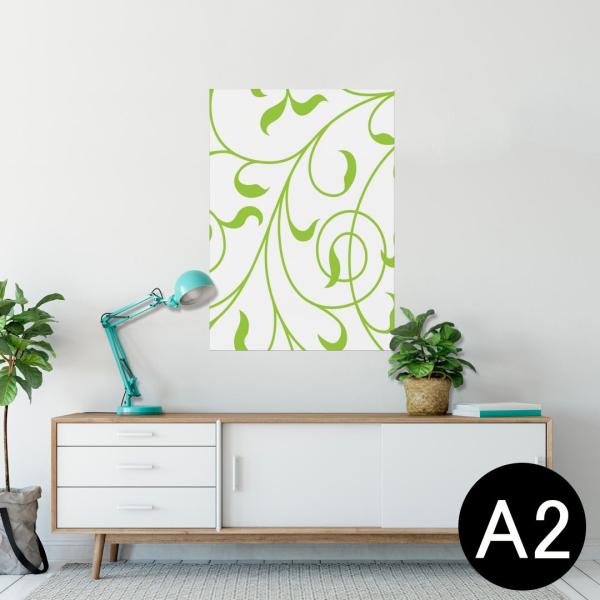 �|�X�^�[ �E�H�[���X�e�b�J�[ �V�[���� 420×594mm A2 �ʐ^ �� �C���e���A ������� wall sticker poster �A���@�΁@�O���[���@�͗l 007801