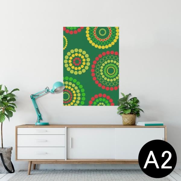 �|�X�^�[ �E�H�[���X�e�b�J�[ �V�[���� 420×594mm A2 �ʐ^ �� �C���e���A ������� wall sticker poster �ہ@���ʁ@�O���[���@�͗l 008416