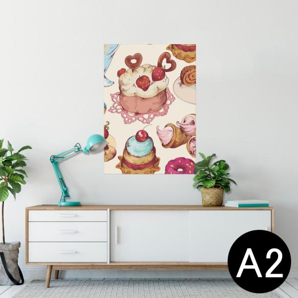 �|�X�^�[ �E�H�[���X�e�b�J�[ �V�[���� 420×594mm A2 �ʐ^ �� �C���e���A ������� wall sticker poster ���َq�@�X�C�[�c�@�C���X�g�@�J���t�� 008480