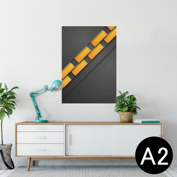 �|�X�^�[ �E�H�[���X�e�b�J�[ �V�[���� 420×594mm A2 �ʐ^ �� �C���e���A ������� wall sticker poster ���@�u���b�N�@�C�G���[�@���F�@�͗l 008534