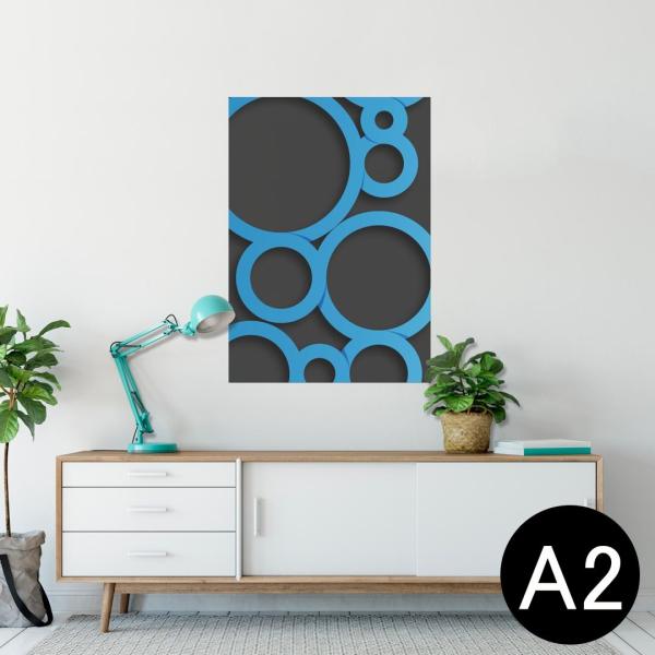 �|�X�^�[ �E�H�[���X�e�b�J�[ �V�[���� 420×594mm A2 �ʐ^ �� �C���e���A ������� wall sticker poster �@�u���[�@���@�u���b�N�@�͗l 008649