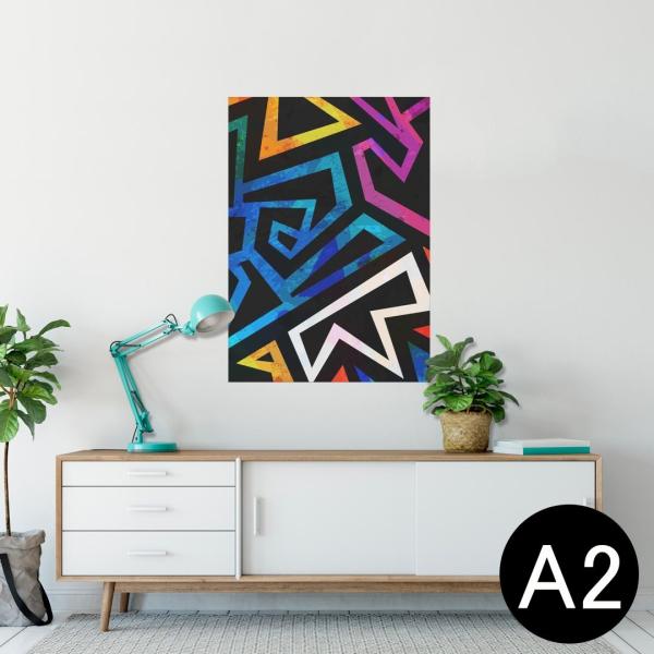 �|�X�^�[ �E�H�[���X�e�b�J�[ �V�[���� 420×594mm A2 �ʐ^ �� �C���e���A ������� wall sticker poster �͗l�@�J���t�� 008920