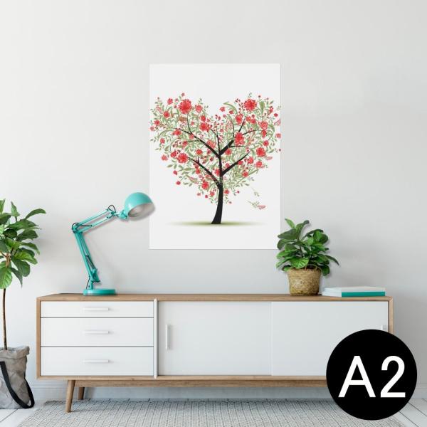 �|�X�^�[ �E�H�[���X�e�b�J�[ �V�[���� 420×594mm A2 �ʐ^ �� �C���e���A ������� wall sticker poster �t�����[�@�n�[�g�@�� 009361
