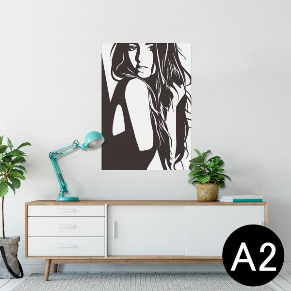 �|�X�^�[ �E�H�[���X�e�b�J�[ �V�[���� 420×594mm A2 �ʐ^ �� �C���e���A ������� wall sticker poster �l���@�C���X�g�@���m�N�� 009382