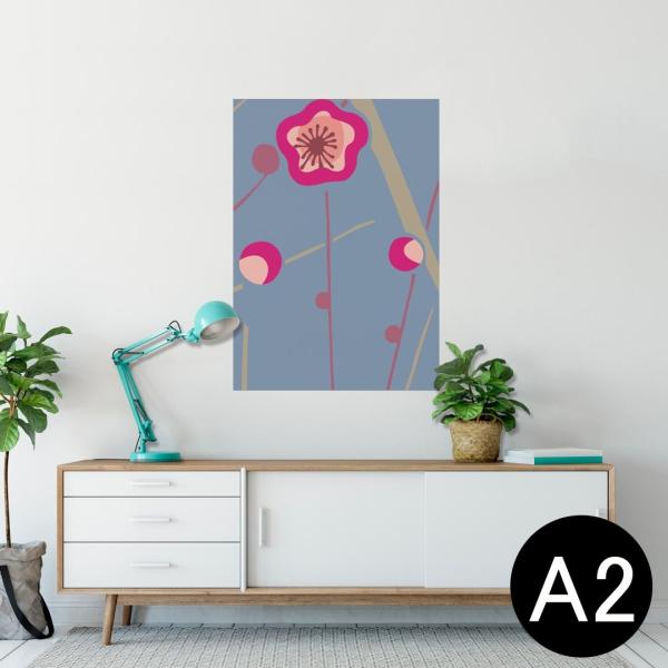 �|�X�^�[ �E�H�[���X�e�b�J�[ �V�[���� 420×594mm A2 �ʐ^ �� �C���e���A ������� wall sticker poster �ԁ@�a���@�s���N�@�O���[ 010632