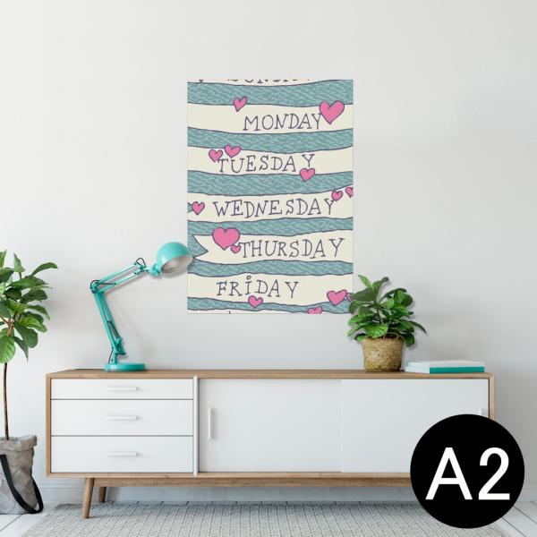 �|�X�^�[ �E�H�[���X�e�b�J�[ �V�[���� 420×594mm A2 �ʐ^ �� �C���e���A ������� wall sticker poster �p��@�����@�n�[�g 011360