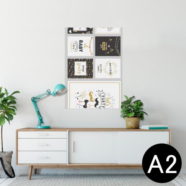 �|�X�^�[ �E�H�[���X�e�b�J�[ �V�[���� 420×594mm A2 �ʐ^ �� �C���e���A ������� wall sticker poster �p�[�e�B�[�@�q�Q�@�p�� 013456