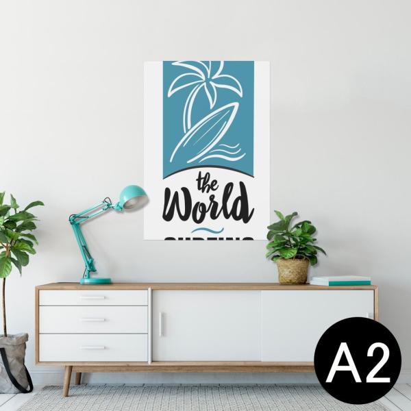 �|�X�^�[ �E�H�[���X�e�b�J�[ �V�[���� 420×594mm A2 �ʐ^ �� �C���e���A ������� wall sticker poster �T�[�t�B���@���V�̖؁@�C 014322