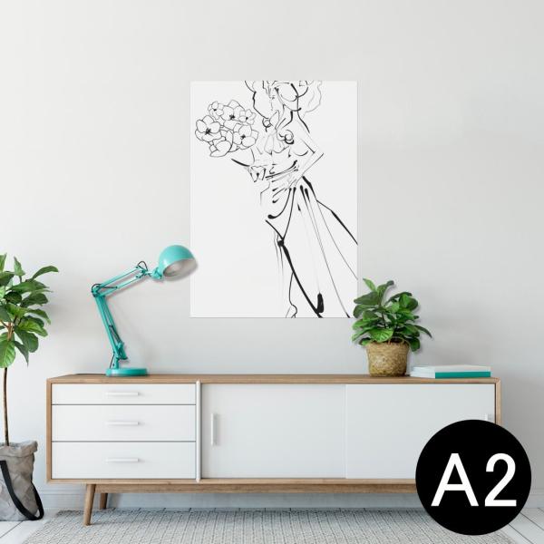 �|�X�^�[ �E�H�[���X�e�b�J�[ �V�[���� 420×594mm A2 �ʐ^ �� �C���e���A ������� wall sticker poster �h���X�@�E�G�f�B���O�@���� 014658