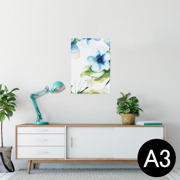 �|�X�^�[ �E�H�[���X�e�b�J�[ �V�[���� 297×420mm A3 �ʐ^ �� �C���e���A ������� wall sticker poster �ԁ@�t�����[�@�@�u���[�@���� 007959