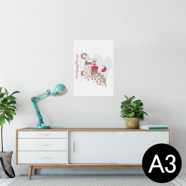 �|�X�^�[ �E�H�[���X�e�b�J�[ �V�[���� 297×420mm A3 �ʐ^ �� �C���e���A ������� wall sticker poster �N���X�}�X�@�T���^�@��蕨 009926