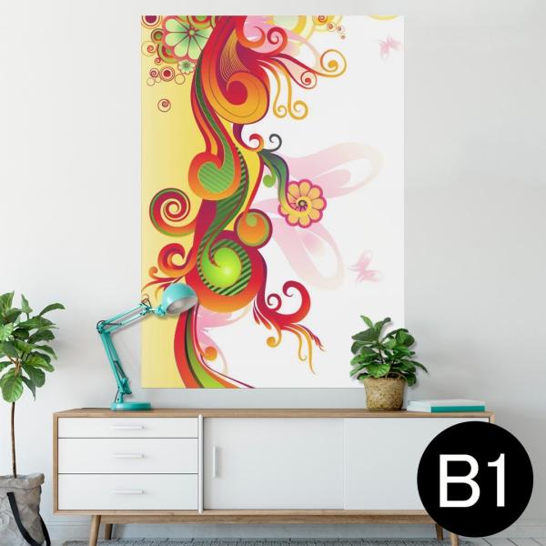 �|�X�^�[ �E�H�[���X�e�b�J�[ �V�[���� 728×1030mm B1 �ʐ^ �� �C���e���A ������� wall sticker poster �ԁ@�J���t���@�t�����[ 003536
