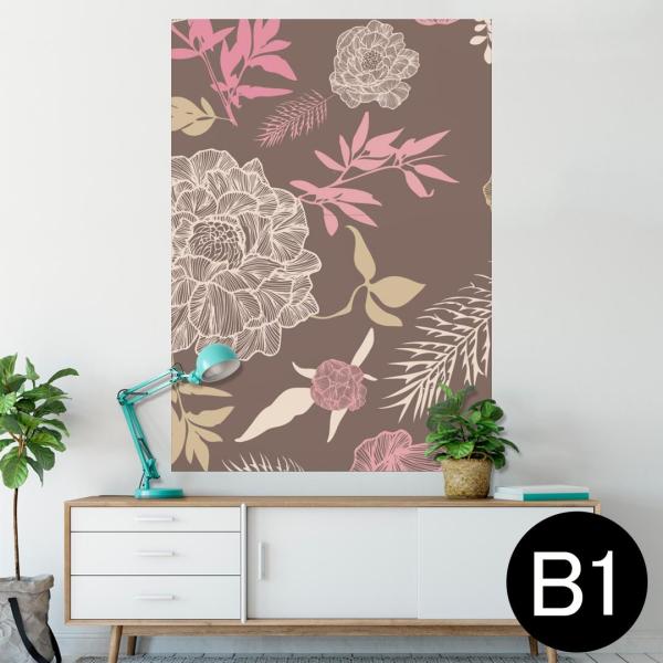 �|�X�^�[ �E�H�[���X�e�b�J�[ �V�[���� 728×1030mm B1 �ʐ^ �� �C���e���A ������� wall sticker poster �ԁ@�t�����[�@�u���E�� 003800